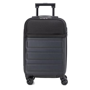 Imagem de Mala de Viagem Pequena em ABS, 4 Rodas 360 Graus, com Carrinho de Aço, Cadeado com Senha, Interior em Poliéster, Alças Duplas (Kit 2 Mala)