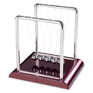 Imagem de Newtons Cradle Bolas Decorações de Mesa para Escritório Casa Brinquedos Professor Física Aço