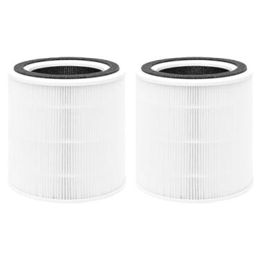 Imagem de JISIZKY Filtro de ar de substituição TT-AP005 adequado para purificador de ar TaoTronics TT-AP005, filtro de substituição H13 True HEPA 3 em 1, carbono ativado por eficiência (pacote com 2)