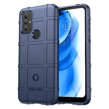 Imagem de IDEWEI Capa para Moto G Play 2023, fibra de carbono refinada, anti-queda, anti-impressões digitais, proteção integral. A capa do telemóvel é compatível com Moto G Play 2023