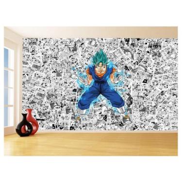 Imagem de Papel De Parede Dragon Ball Goku Vegetto Anime 3,5M Dbz612 - Você Deco