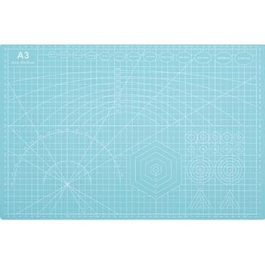 Imagem de Base De Corte Dupla Face Patchwork Artesanato Cores((A3 45 * 30) Blue)