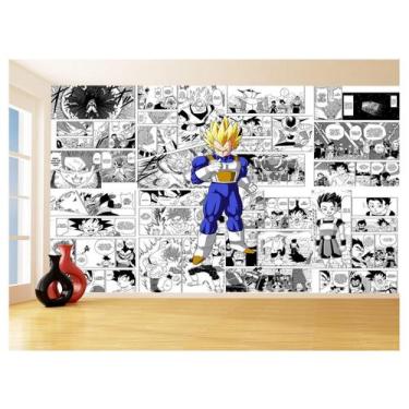 Imagem de Papel De Parede 3D Dragon Ball Vegeta Anime 3,5M Dbz707 - Você Decora