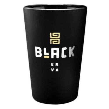 Imagem de Copo Cuia Para Terere Black Erva Preto Fosco 350ml, 350ml, Preto