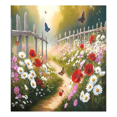 Imagem de SEHANY Dreamy Garden Wildflowers capa de ímã de lava-louças, adesivos magnéticos para decoração de Natal antiarranhões para painel de geladeira e lava-louças, decoração de Natal de cozinha doméstica