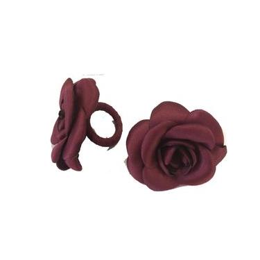 Imagem de Argola para Guardanapos Rosas Cetim 2 Peças Rouge Copa e Cia