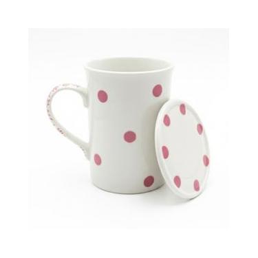 Imagem de Caneca Poá Com Tampa 240Ml - Ce Porcelanas