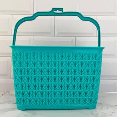 Imagem de Cestinha Rattan Multiuso Lavanderia Banheiro  Diversas Cores 23x11,5x1