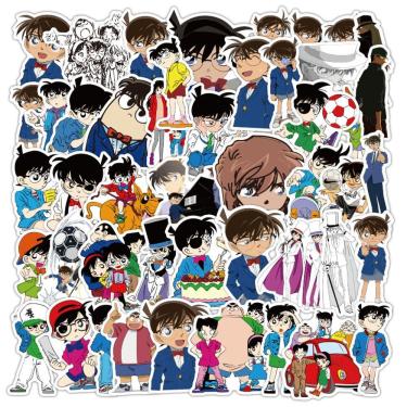 Imagem de Adesivos de vinil impermeável Detectives Conans, anime, 50 unidades