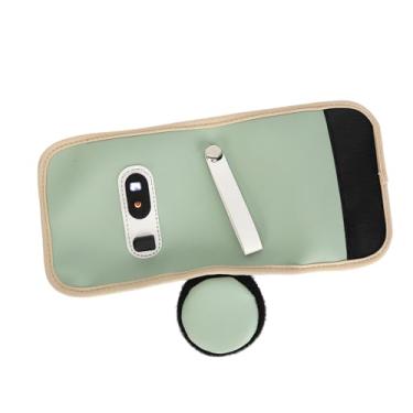 Imagem de Ymiko Bolsa Aquecedora de Garrafas Portátil Com Display LCD, Controle de Temperatura de 5 Níveis, Alimentado por USB, Design à Prova d'água para Alimentação de Leite Em Movimento (Verde)