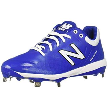 Imagem de New Balance Tênis de beisebol masculino 4040 V5 Metal, Azul royal/branco, 45