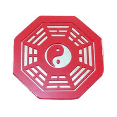 Imagem de Baguá Espelho Adesivado P 7cm - Vermelho - Bali