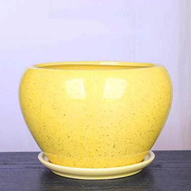 Imagem de Cactos e plantas suculentas, vaso de flores de cerâmica, interior e exterior, moderno, decoração de casa, mini vasos pequenos para berçário, vasos de flores com orifícios de drenagem, decoração