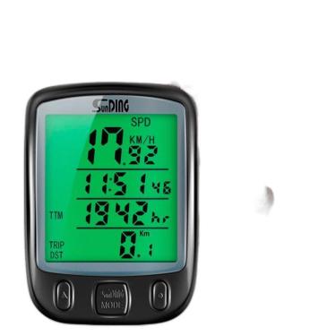 Imagem de Velocímetro Digital Bicicleta Odômetro S/Fio Luz Ciclocomput