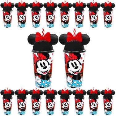 Imagem de Kit40 Copos Minnie com Orelhas p/ Festa Infantil Decoração Lembrancinh