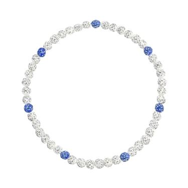 Imagem de SolidSS Colar de beisebol brilhante de 45,7 cm com pingente de bola de strass com glitter, joias, presente unissex para jogadores e fãs de beisebol, 18 IN, argila de polímero, argila de polímero