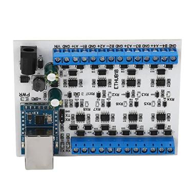 Imagem de aqxreight Conversor de Hub RJ45 a 8 RS485 TVS Proteção contra Surtos 115200BPS Placa de Hub para Monitoramento de Segurança DC7?30V Módulo de de Segurança Baud e o Baud para Tem Proteção Repentina