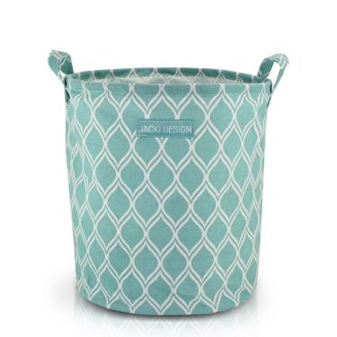 Imagem de Cesto Para Roupa Suja- Brinquedos Tecido (m) - Linha Loft Azul Claro