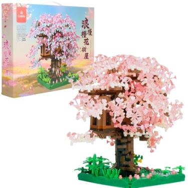 Imagem de Blocos de Montar casa na arvore Rosa decoração 2000+ Peças Castela