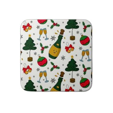 Imagem de Ladrilho Decorativo de Cerâmica Natalino Kawaii Com Estampa Tradicional