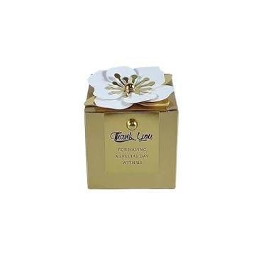 Imagem de GTIANHE-TAN Caixas de presente pequenas para lembrancinhas de festa, embalagem versátil (dourada, 50 peças_6,5 x 6,5 cm)