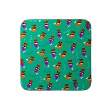 Imagem de Ladrilho Decorativo de Cerâmica Estampa Capivara Sereia