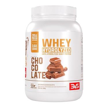 Imagem de 3VS Nutrition 100% Whey Protein Hidrolisado 900g Sabor Chocolate - Fórmula Exclusiva com Máxima Absorção e Concentração - 21g de Proteína por dose
