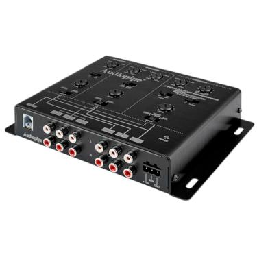 Imagem de Audiopipe Crossover ativo de 3 vias com filtro passa-banda (XV-3-V15BP), interruptor multiplicador, compacto, indicador LED de energia, aumento de graves do subwoofer, instalação personalizada, botão