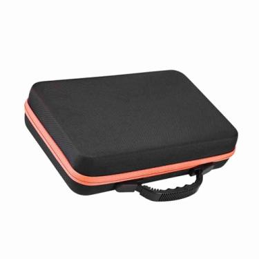 Imagem de GLOGLOW Estojo de Transporte de óleo Essencial, Estojo Rígido de Couro EVA, Organizador de Armazenamento de 60 Garrafas para Viagens e Casa, Suprimentos de Armazenamento Pretos (Vermelho)