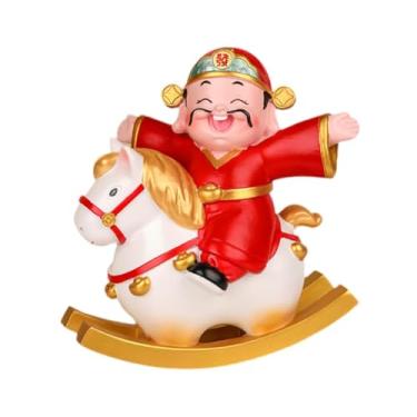 Imagem de MotiveTech Estatueta de Cavalo, Estátua de Cavalo, Resina, Escultura de Mesa, Decoração de Escrivaninha para Estante, Quarto, Sala de Estar, B, Tamanho real