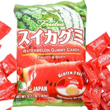 Imagem de Bala Japonesa Sabor Melancia Importada Do Japão Doce Macio Refrescante Embalagem Prática