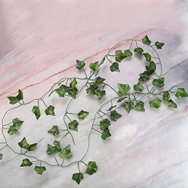 Imagem de Mingzhe Decoração de de Videira para Répteis Falsos, Lagartos, Camaleões, Geckos, Tartaruga Longa, 6,89 Pés, Caixa Répteis, Decoração Aquário (folhas trepadeira)