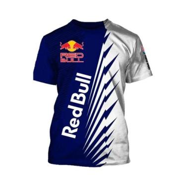 Imagem de Camiseta De Manga Curta Red Bull Racing Masculina 2025 Nova Moda Para 