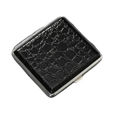 Imagem de Caixa De Cigarros Em material sintético Com Padrão De Crocodilo, Pacot