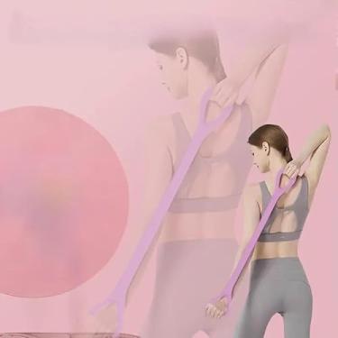 Imagem de Figura 8 Faixa de resistência, faixa elástica, para braço, ombro, costas, alongamento das pernas, equipamento de treino para a parte superior do corpo, cordas elásticas portáteis de escritório