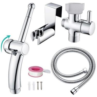 Imagem de Conjunto de pulverizador de bidê portátil BARROCK com válvula T de lat