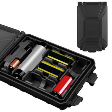 Imagem de Zhongren Estojo organizador de bateria modular Molle para baterias, equipamento de sobrevivência ao ar livre, colete de caça tático (preto)