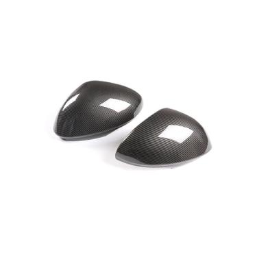 Imagem de ABS Fibra de Carbono Espelho Retrovisor Lateral do Carro Decorar Capa Acabamento Compatível com Alfa Romeo Stelvio Giulia 2017-2022 Acessórios Exteriores Automóvel (Fibra de Carbono Giulia)
