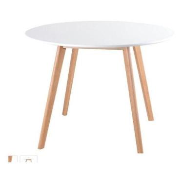 Imagem de Mesa De Jantar Eames Leda 80cm Branca - DECORESHOP