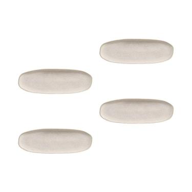 Imagem de Conjunto De Travessas Oval Rasa Grande Porto Brasil Orgânico Off White