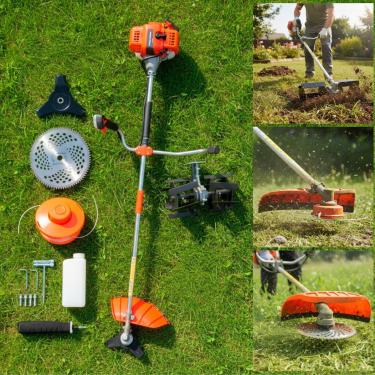 Imagem de Roçadeira Á Gasolina 75cc Nakasaki 3,5hp Com Enxada Rotativa