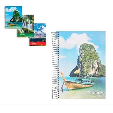 Imagem de Maxima Caderno Universitário 10x1, Capa Dura Nature, 200 Folhas, Modelo 5067, 4 Unidades