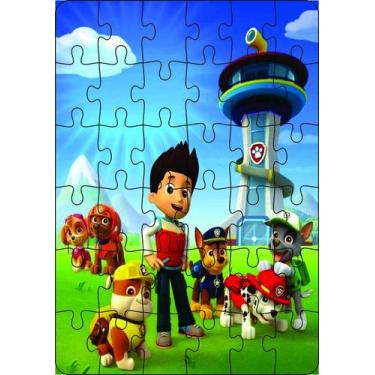 Imagem de Quebra-Cabeça Infantil Patrulha Canina 36 Peças MDF 18x26 - Brothers M