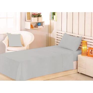 Imagem de Jogo de cama box 3 peças solteiro com elástico 0,88x1,88x0,30 lençol d