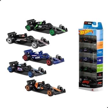 Imagem de Hot Wheels Fórmula 1 Pack 5 Carros Veículos JGF58