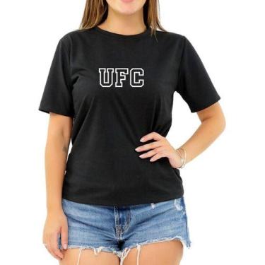 Imagem de Camiseta Faculdade Universidade Federal Do Ceará Feminina, GG, Preto