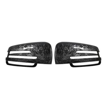 Imagem de Capa de espelho retrovisor de carro em fibra de carbono, compatível com Benz ABCES CLA GLA GLK Classe W176 W246 W204 W212 W221 C177 X204 X156(Forged Carbon Look)