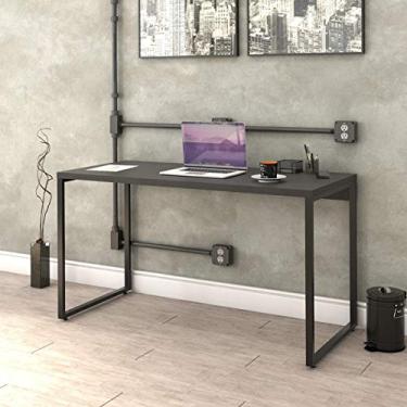 Imagem de Mesa Escrivaninha Industrial 135cm Trevalla Kuadra ME135-E10 Preto Onix