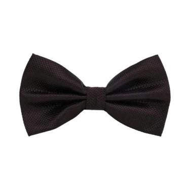 Imagem de Gravata Borboleta Masculina Clássica Em Tecido Liso Para Casamento E B