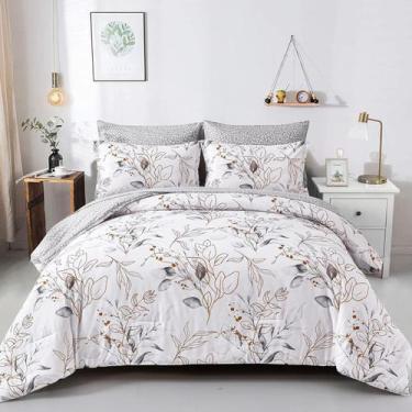 Imagem de Conjunto de edredom WONGS BEDDING Grey Reversible Queen 7 peças